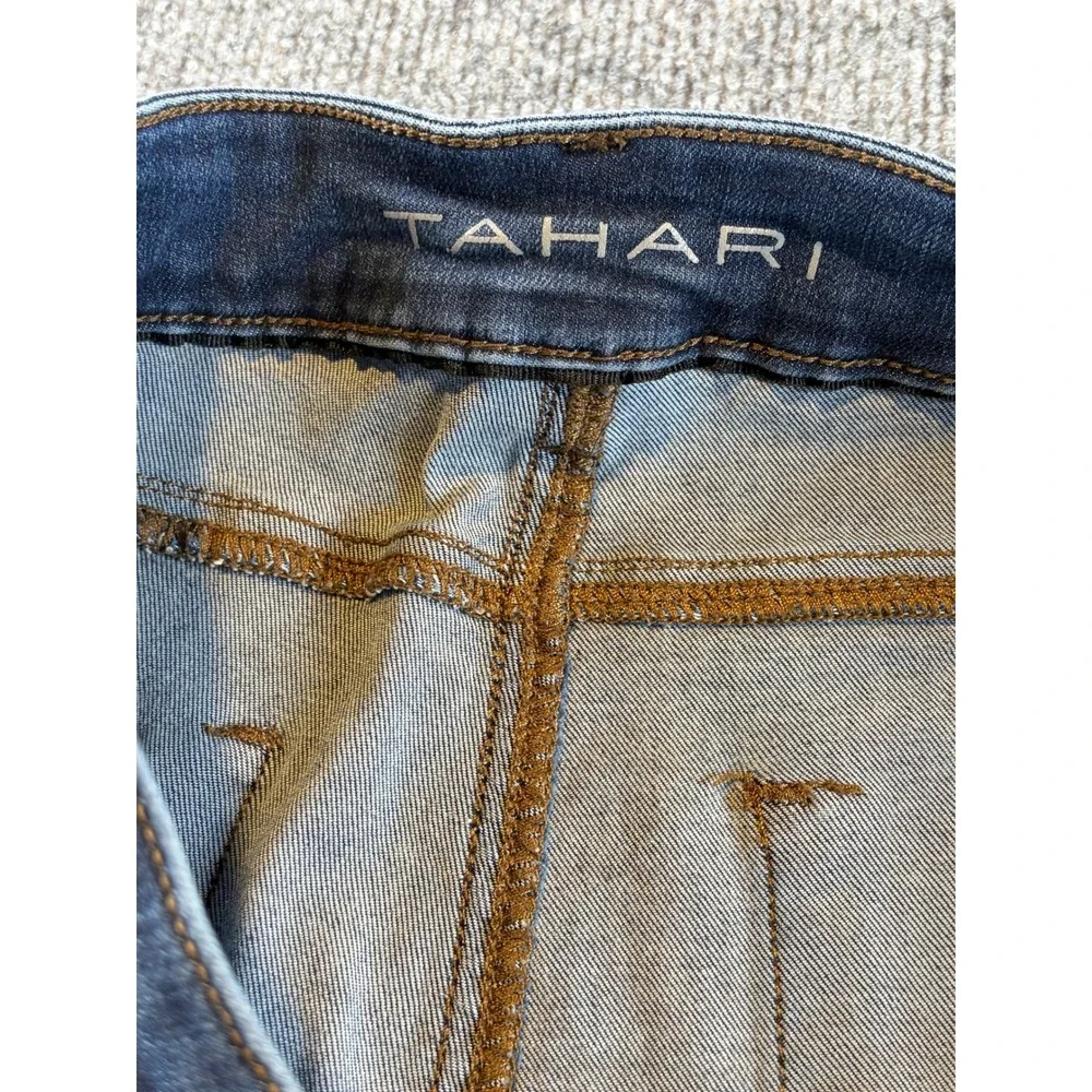 Tahari Womens Skinny Jeans Dark Wash Stretch Denim Size 8/29 RN112628